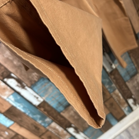 American Sweetheart 24W brown cotton elastic waist pants - Picture 9 of 15